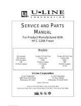 U-Line Origins Combo 75A Service And Parts Manual