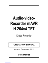 TS-market mAVR H.264x4 TFT Operating instructions