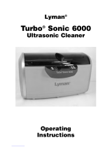 Lyman Turbo Sonic 6000 Operating Instructions Manual