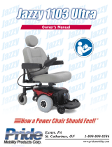 Pride Mobility JAZZY 1103 ULTRA Owner's manual