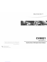 Rosen Entertainment Systems ClearVue Overhead Monitor User manual