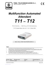 Tema Telecomunicazioni T11R Technical And Installation Manual