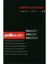 Polk Audio PA1200.1 Owner's manual