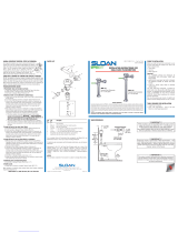 Sloan Wes-115 Installation guide