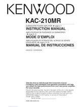 Kenwood KAC-210MR User manual