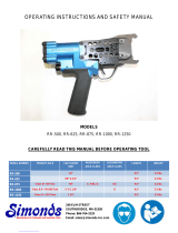 Simonds RR-625 Operating Instructions And Safety Manual