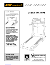 Reebok Fitness RX1000 RBTL12911 User manual