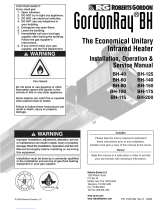 Roberts Gorden BH-115 User manual