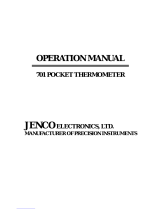 JENCO 701 Operating instructions