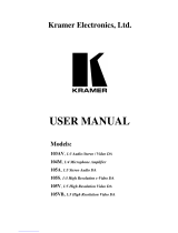 Kramer 105S User manual