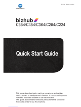 Konica Minolta Bizhub c224 Quick start guide
