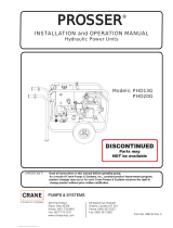 Prosser PHD20G Operating instructions