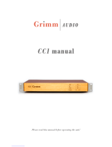 Grimm Audio CC1 User manual