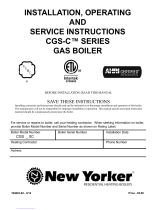 New Yorker CGS80C Installation, Operating And Service Instructions