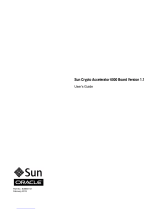 Sun Oracle Crypto Accelerator 6000 Board User manual