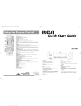 RCA RT2760 Quick start guide