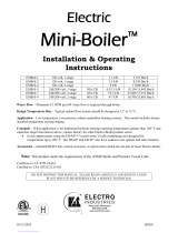 Electro Industries Mini-Boiler EMB-S-5 Installation & Operating Instructions Manual