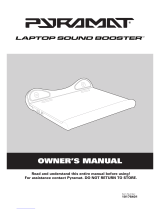 Pyramat Laptop sound booster Owner's manual