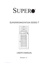 Supero SuperWorkstation 5035G-T User manual