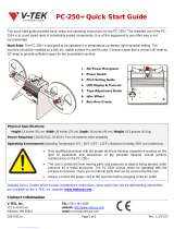 V-TEK PC-250+ Quick start guide