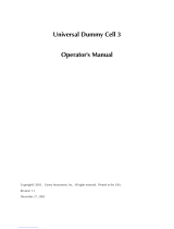 Gamry Instruments Universal Dummy Cell 3 User manual