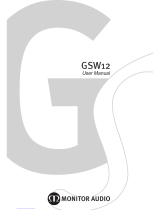 Monitor Audio GSW12 User manual