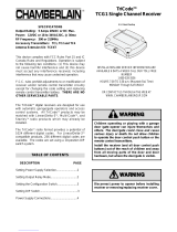Chamberlain TriCode TCG1 Owner's manual