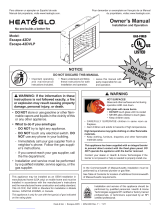 Heat & Glo ESCAPE-42DV User manual