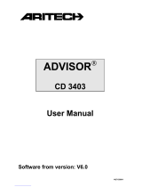 Aritech ADVISOR CD 3403 User manual