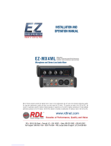 RDL EZ-MX4ML Operating instructions