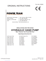 Power Team 64122 Operating Instructions Manual