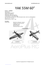 AeroPlus YAK 55M User manual