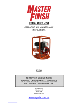 Master Finish YK1620 Operating And Maintenance Instructions