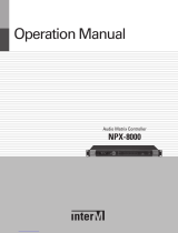 Inter-m NPX-8000 Operating instructions