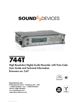 Sound Devices 744T User manual