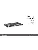 thomann the t.amp pro D4-500 User manual