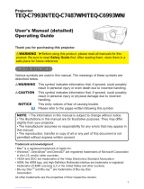 Hitachi CPWX2515WN User manual
