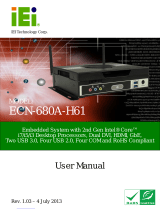 IEI Technology ECN-680A-H61 User manual