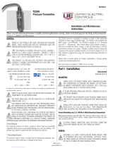 United Electric Controls TX200 Installation And Maintenance Instructions