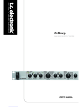 TC Electronic G-Sharp User manual