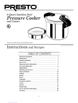 Presto Pressure Canner and Cooker Instructions And Recipes Manual