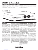 Panamax M5400-EX Owner's manual