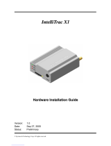 IntelliTrac IntelliTrac X1 Hardware Installation Manual
