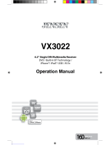 Jensen VX3022 User manual