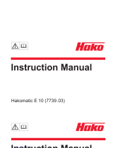 Hako Hakomatic E 10 User manual