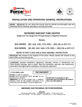 Space-Ray NXS 145 Installation And Operation Instructions Manual