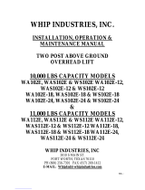 WHIP INDUSTRIES WA102E Installation, Operation & Maintenance Manual