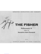 The Fisher P-29 Operating Instructions And Warranty