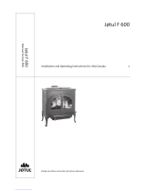 Jøtul F 600 Installation And Operating Instructions Manual