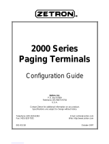ZETRON 2000 Series Configuration manual